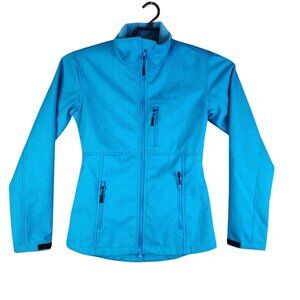 Womens Powder River Outfitters Blue Panhandle Jacket Full Zip Polyester Size S